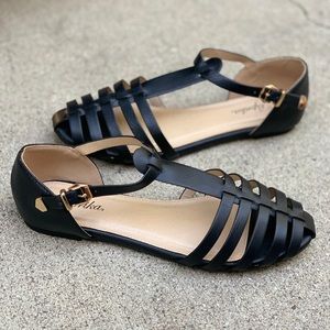 Paprika Shoes - Paprika Black Gladiator Strap Ankle Sandals Paprika Shoes - Paprika Black Gladiator Strap Ankle Sandals